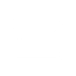 Eenvoudige lijntekening van een lachend robotgezicht met gesloten ogen, afgeronde hoeken en een antenne rechtsboven - perfect om vriendelijke AI pentesten-technologie weer te geven.